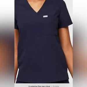 Figs navy blue Catarina top